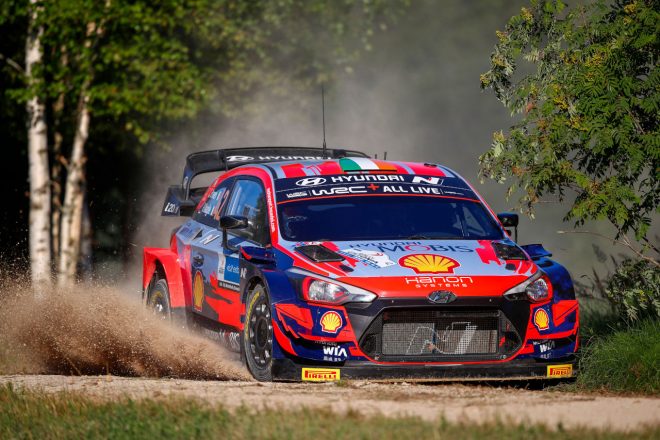 ラリー・エストニアで2年連続の2位となったクレイグ・ブリーン（ヒュンダイi20クーペWRC）　2021年WRC第7戦エストニア