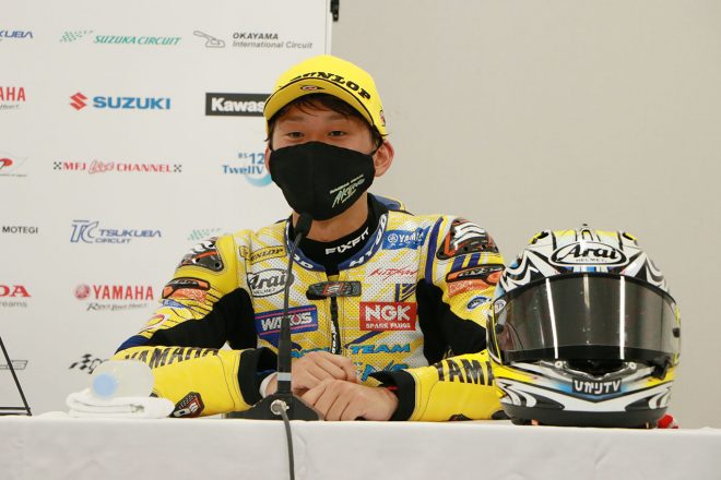 南本宗一郎（AKENO SPEED・YAMAHA）／2021年全日本ロード第5戦鈴鹿 ST1000 決勝 トップ3会見