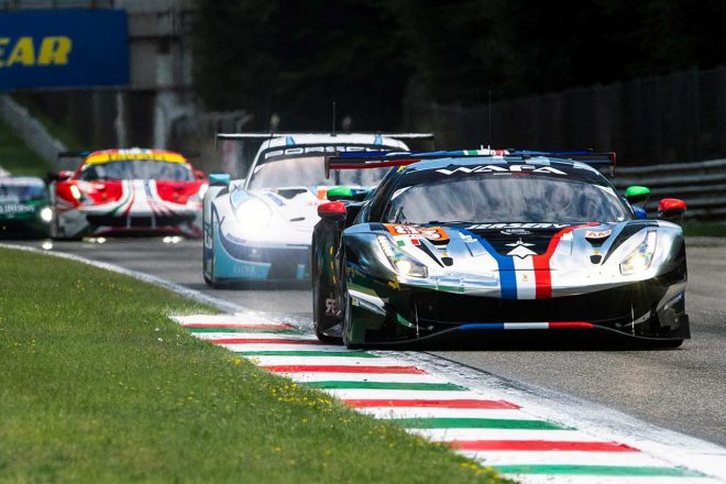 LMGTEアマクラスを制したAFコルセ83号車のフェラーリ488 GTE Evo