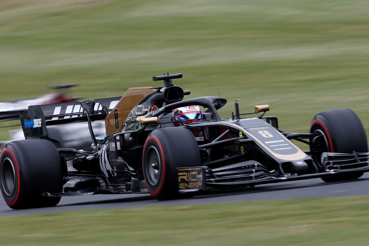 2019年F1第10戦イギリスGP　ロマン・グロージャン（ハース）