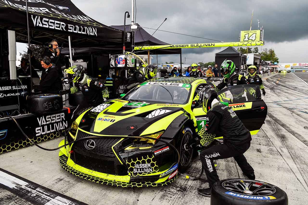 IMSAウェザーテック・スポーツカー選手権のGTDクラスに参戦しているバッサー・サリバンのレクサスRC F GT3