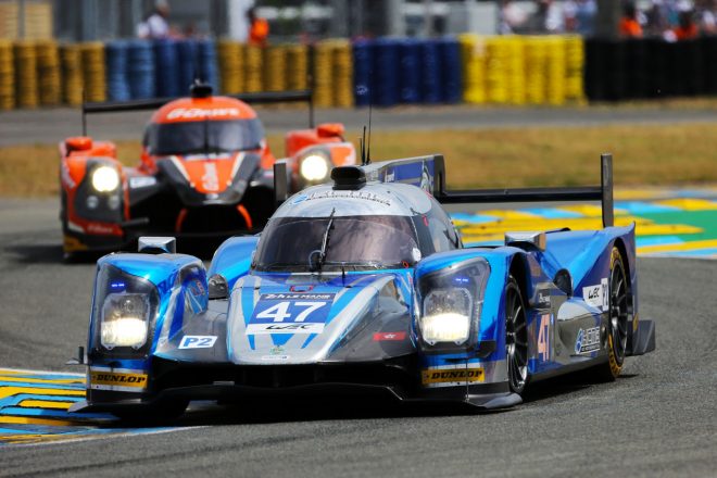 2015年ル・マン24時間レースでLMP2クラス優勝を果たしたKCMGの47号車オレカ05・ニッサン（マシュー・ホーソン／リチャード・ブラッドレー／ニコラ・ラピエール組）