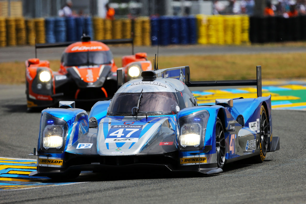 2015年ル・マン24時間レースでLMP2クラス優勝を果たしたKCMGの47号車オレカ05・ニッサン（マシュー・ホーソン／リチャード・ブラッドレー／ニコラ・ラピエール組）
