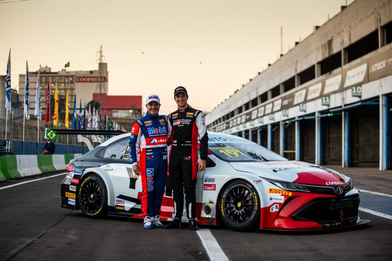 第5戦でシリーズデビューを飾ったルーベンス・バリチェロ（左）の長男“ドゥドゥ”ことエドゥアルド・バリチェロ