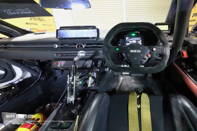 ST-1クラスに参戦するmuta Racing GR SUPRAのコックピット