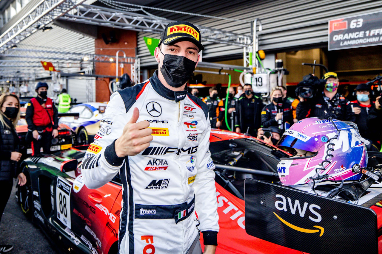 2年連続でスパ24時間のポールポジションを獲得したラファエル・マルチェッロ（メルセデスAMG・チーム・アッカASP）