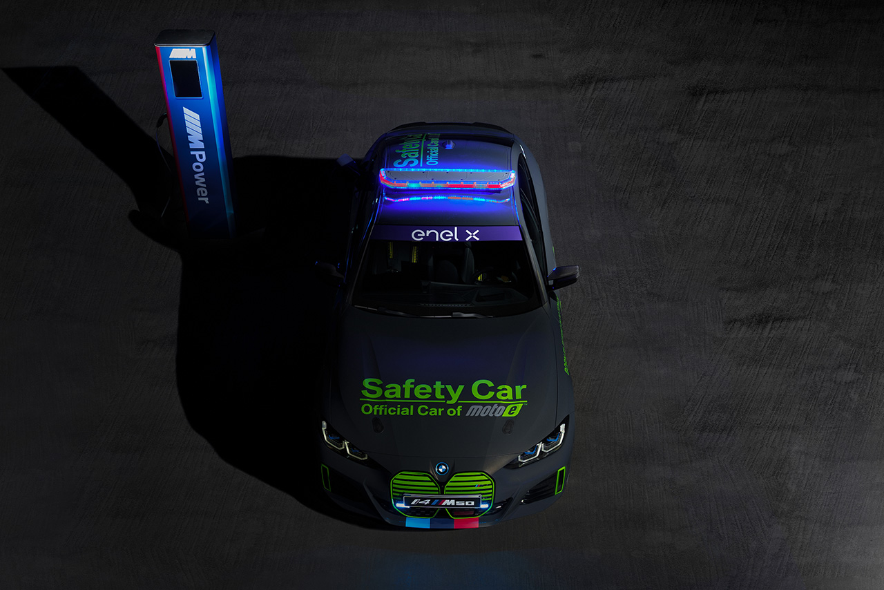 2021MotoE第5戦オーストリア大会からセーフティカーとしてデビューするBMW i4 M50