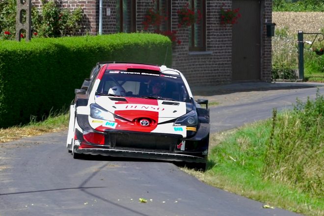 イープル・ラリーに向け、事前のテストを行うTOYOTA GAZOO Racing WRTのトヨタ・ヤリスWRC