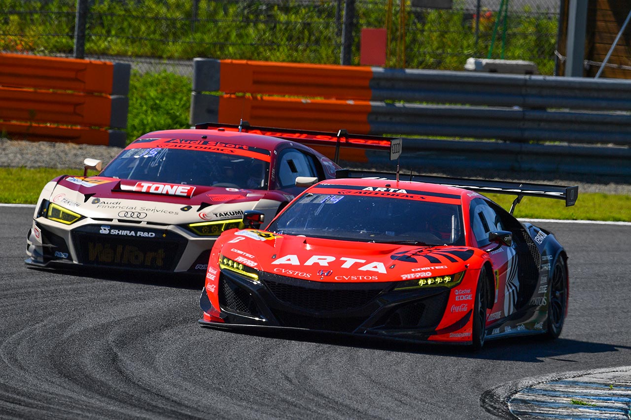 スーパーGT第4戦でのARTA NSX GT3。レース後、後半スティントを担当した佐藤蓮が熱中症となってしまった。