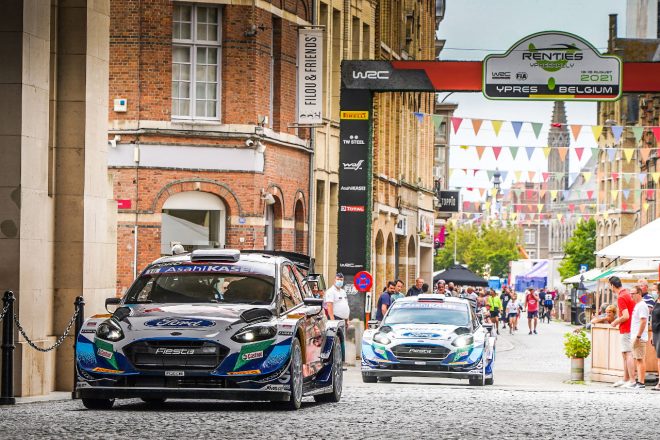 2021年WRC第8戦ベルギー　アドリアン・フルモー（フォード・フィエスタWRC）