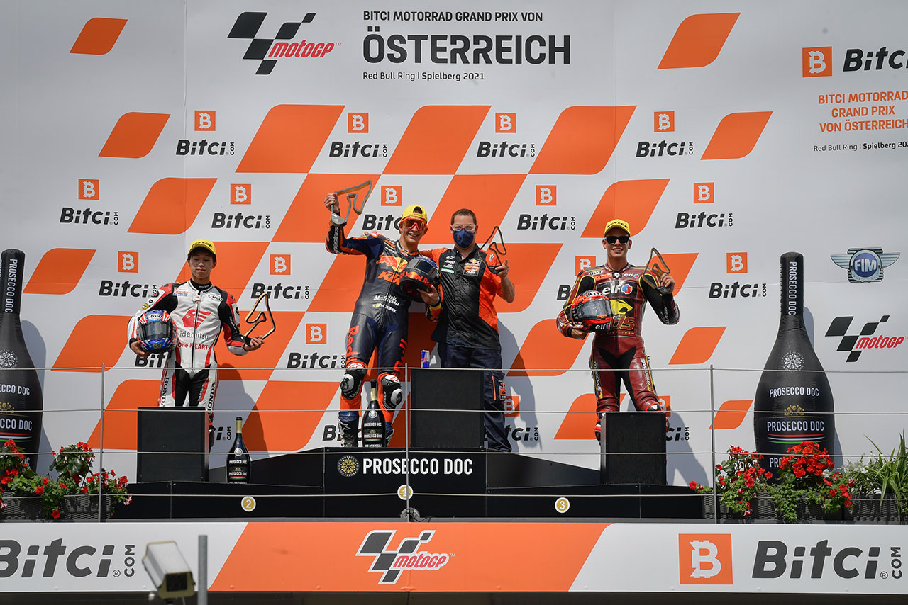 Moto2初の表彰台を獲得した小椋藍（IDEMITSU Honda Team Asia）／2021MotoGP第11戦オーストリアGP