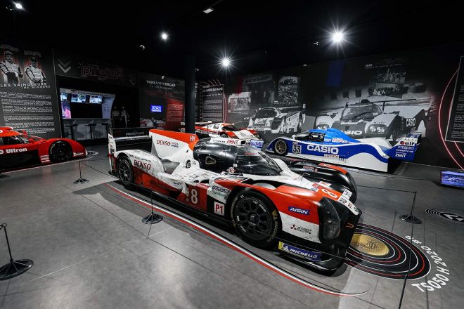 ル・マン・ミュージアムでのトヨタ特別展の様子