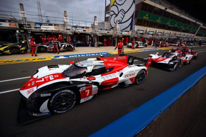 第89回ル・マン24時間レースのポールポジションを獲得した7号車トヨタGR010ハイブリッド