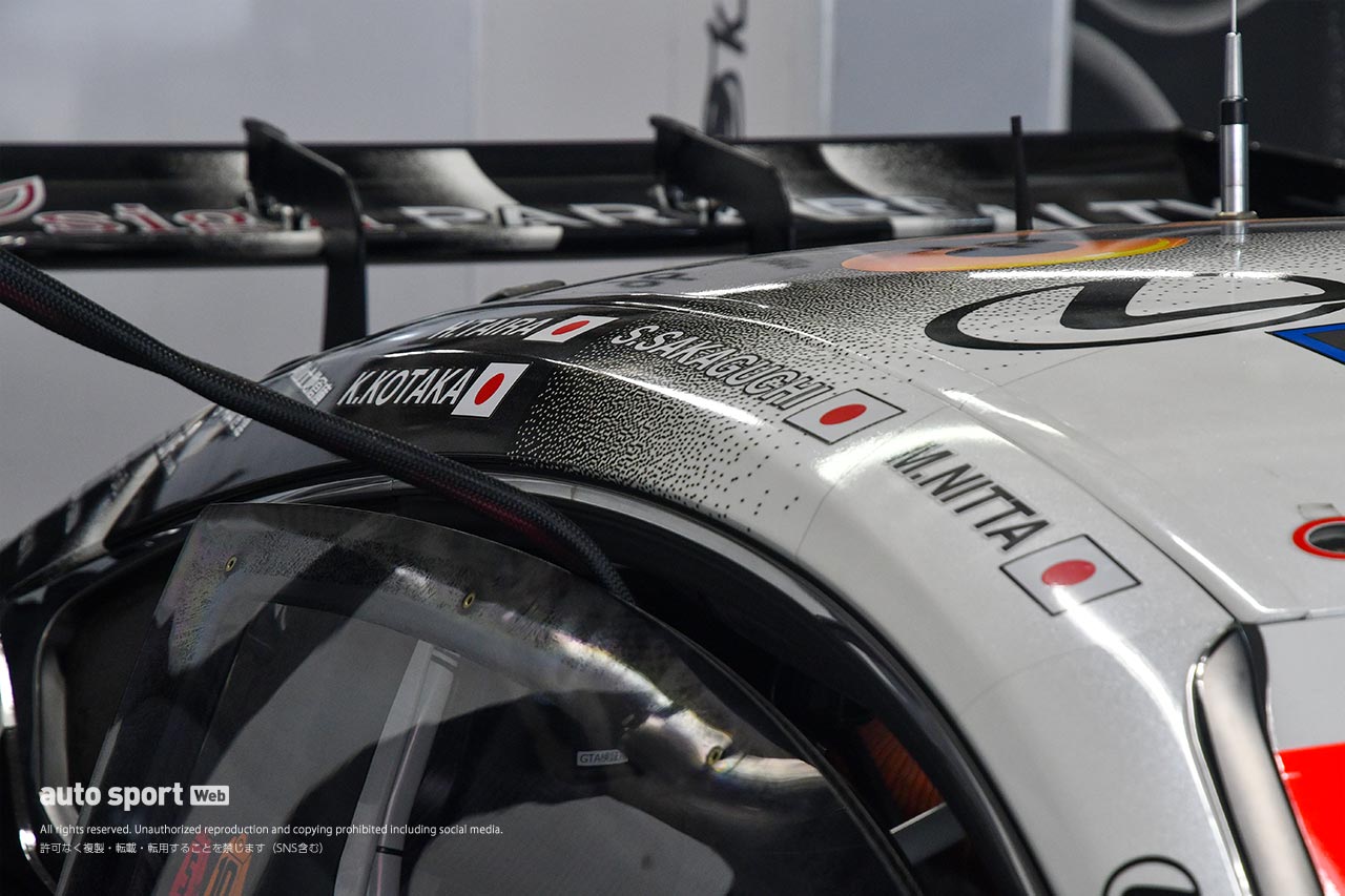 スーパーGT第3戦鈴鹿に運ばれたK-tunes RC F GT3には、すでに小高の名がつけられている。