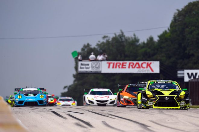 2021年のIMSA、GT3車両で争われているGTDクラス。2022年には、同じくGT3車両によるで“GTDプロ”クラスが、現行のGTLMクラスにとって代わる