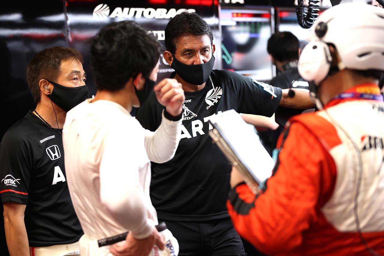 2021スーパーGT第3戦鈴鹿　鈴木亜久里総監督、高木真一、佐藤蓮（ARTA NSX GT3）