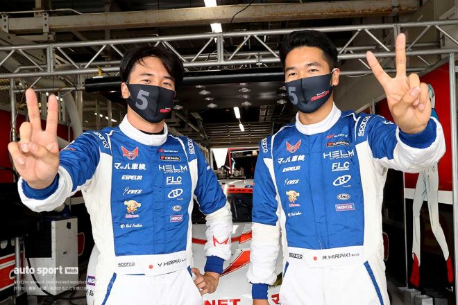 2021スーパーGT第3戦鈴鹿　平木湧也と平木玲次（マッハ車検 GTNET MC86 マッハ号）