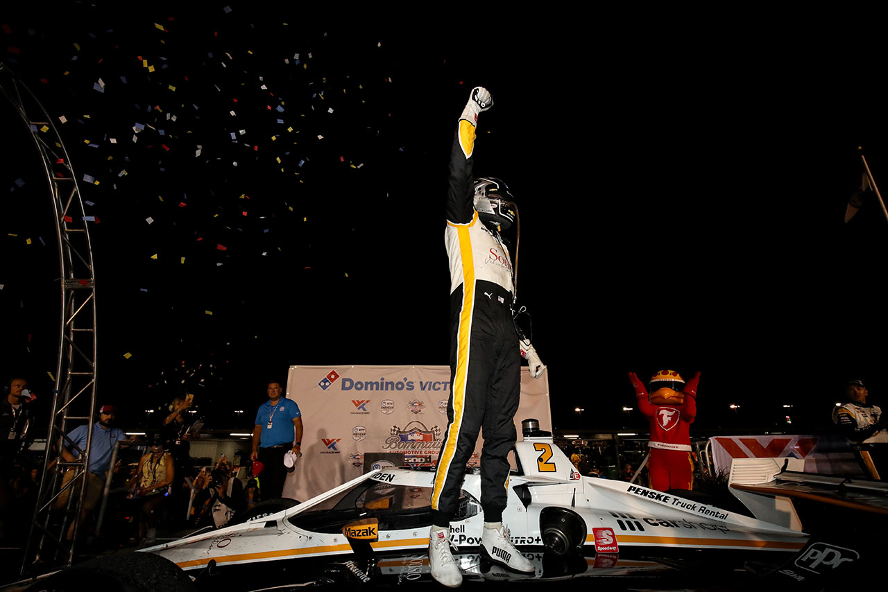 今季2勝目を挙げたジョセフ・ニューガーデン（チーム・ペンスキー）