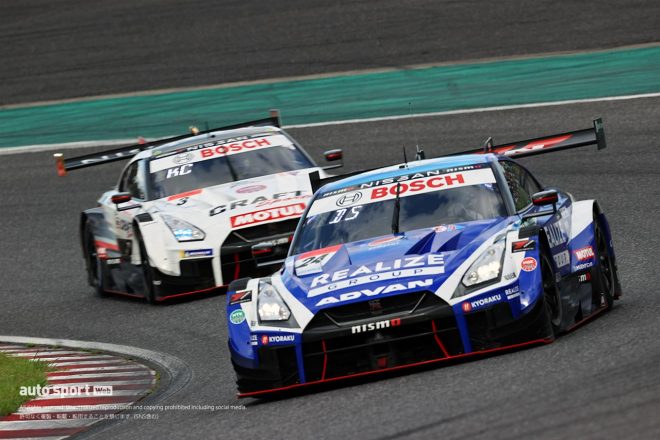 2021スーパーGT第3戦鈴鹿 リアライズ佐々木大樹と争うCRAFTSPORTS千代勝正