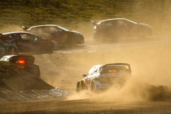 予選ヒートから順当な速さを見せていたヨハン・クリストファーソン（アウディS1 RXクワトロ／KYB EKS JC）だったが、セミファイナルの悲運に沈む