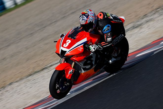 濱原颯道（Honda Dream RT 桜井ホンダ）／2021年全日本ロード 岡山公開テスト1日目