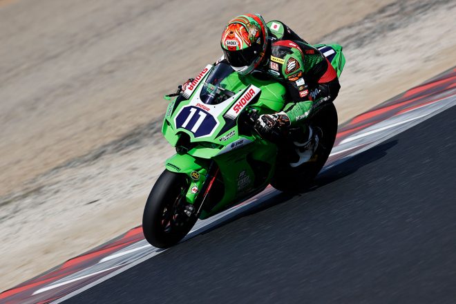 岩戸亮介（Vamos Racing Kawasaki #64）／2021年全日本ロード 岡山公開テスト1日目