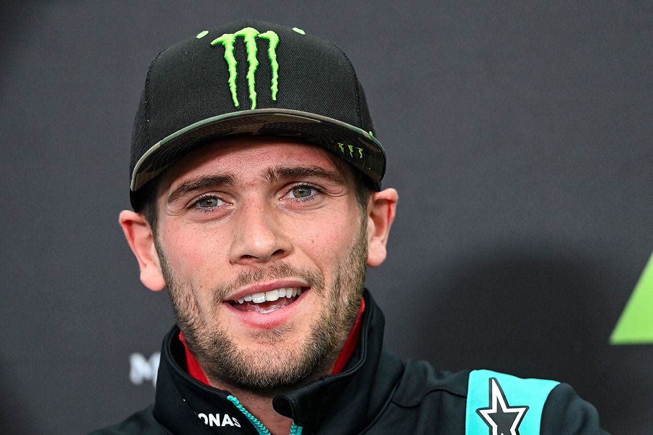 2021年MotoGP第12戦イギリスGPのプレスカンファレンスに出席したジェイク・ディクソン（ペトロナス・ヤマハSRT）