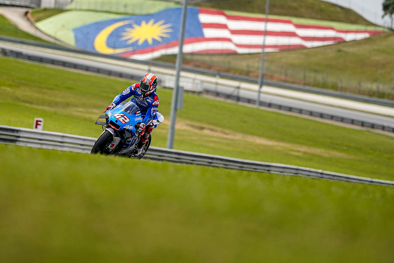 2020年2月に行われたセパンテスト：アレックス・リンス（チーム・スズキ・エクスター）