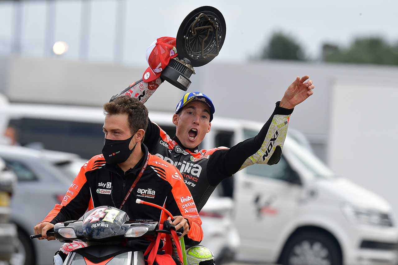 2021年MotoGP第12戦イギリスGP　アレイシ・エスパルガロ（アプリリア・レーシング・チーム・グレシーニ）
