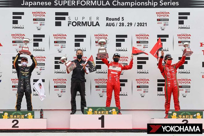 2021スーパーフォーミュラ第5戦もてぎ 表彰台