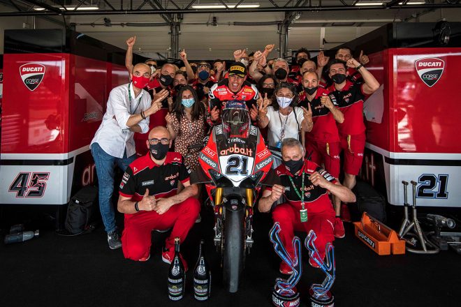 2021SBK第3戦エミリア・ロマーニャで2勝を挙げたマイケル・ルーベン・リナルディ（Aruba.it レーシング-ドゥカティ）