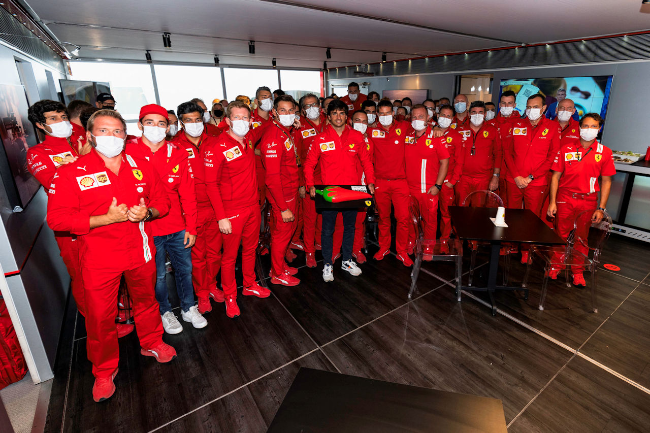 2021年F1第13戦オランダGP　9月1日に27歳の誕生日を迎えたカルロス・サインツJr.（フェラーリ）