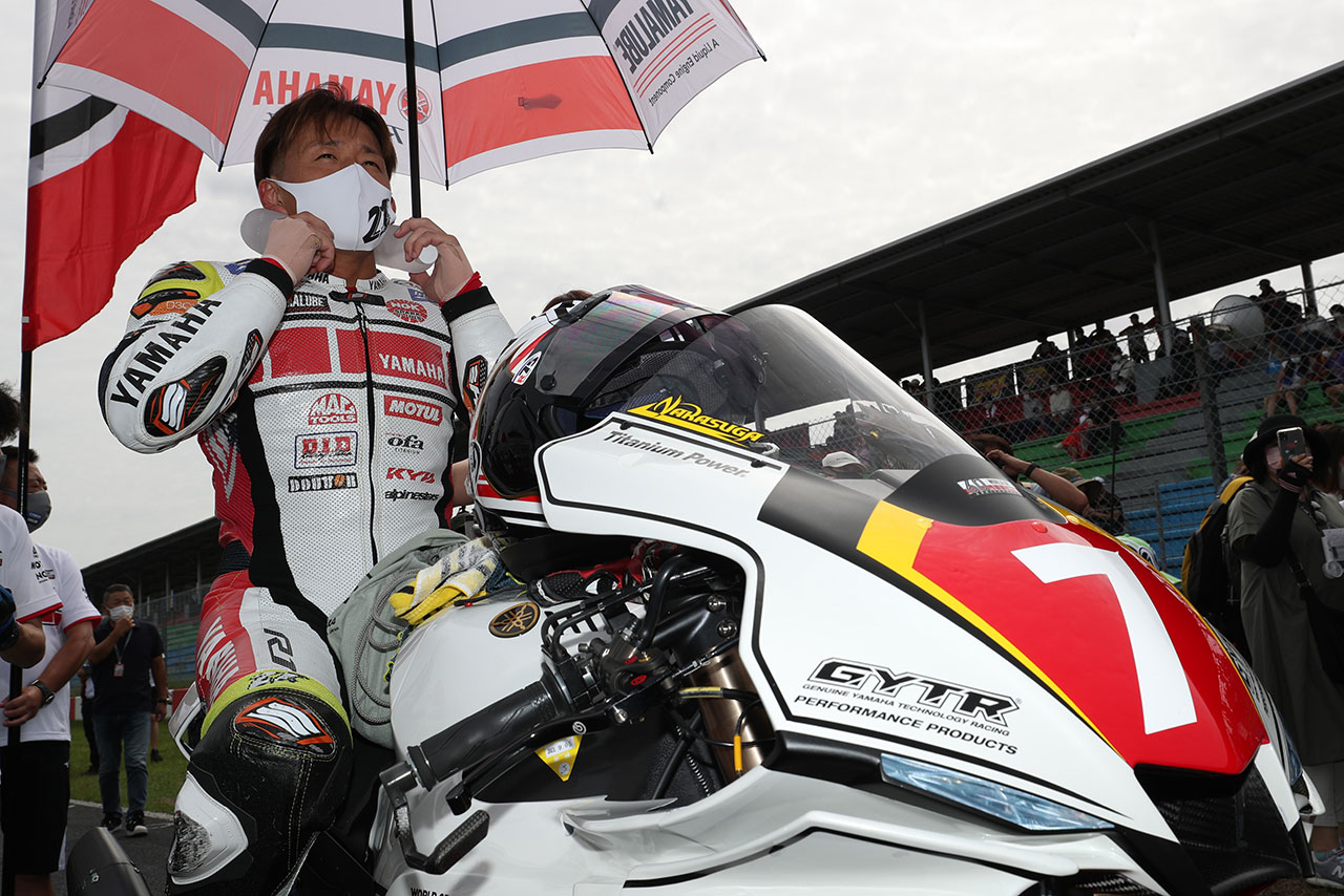 中須賀克行（YAMAHA FACTORY RACING TEAM）／2021年全日本ロード第6戦岡山 JSB1000 決勝