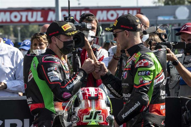 2021年SBK第8戦フランス　スーパーポールレース：ジョナサン・レイ、アレックス・ロウズ