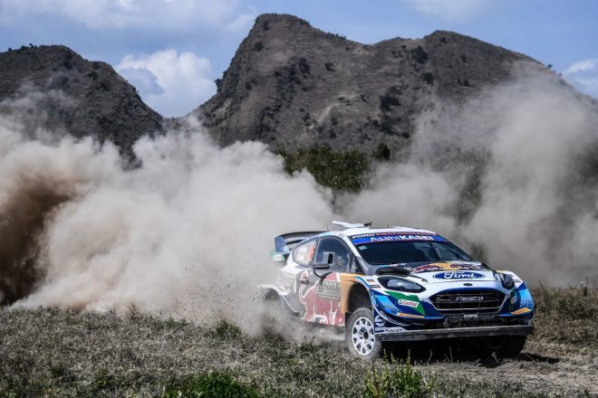 Mスポーツ・フォドのアドリアン・フルモー（フォード・フィエスタWRC）