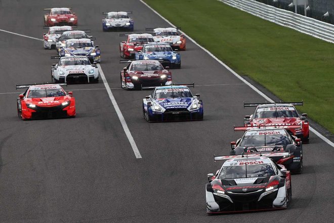 2021スーパーGT第3戦鈴鹿　GT500クラスの決勝レーススタート