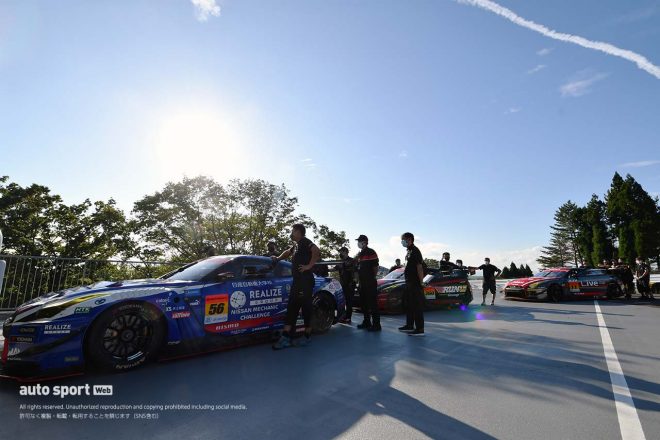 ランキング2位、サクセスウエイト81kgを搭載するリアライズ日産自動車大学校 GT-R。ほか、“軽量級”のGT-R勢も上位進出をうかがう。
