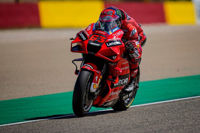 2021年MotoGP第13戦アラゴンGP　フランセスコ・バニャイア（ドゥカティ・レノボ・チーム）がポールポジションを獲得