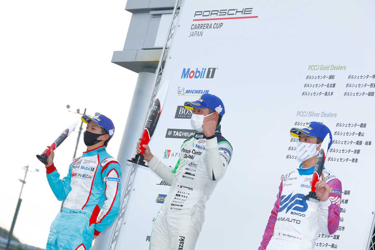 ポルシェカレラカップジャパン2021　第9戦（鈴鹿）プロクラス表彰式