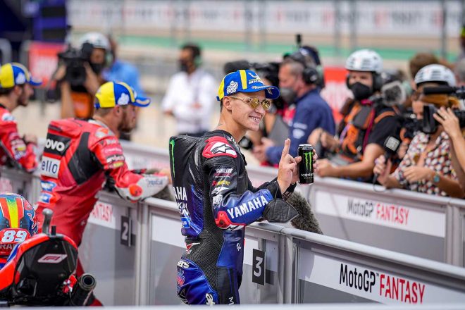 2021年MotoGP第13戦アラゴンGP　ファビオ・クアルタラロ（モンスターエナジー・ヤマハMotoGP）