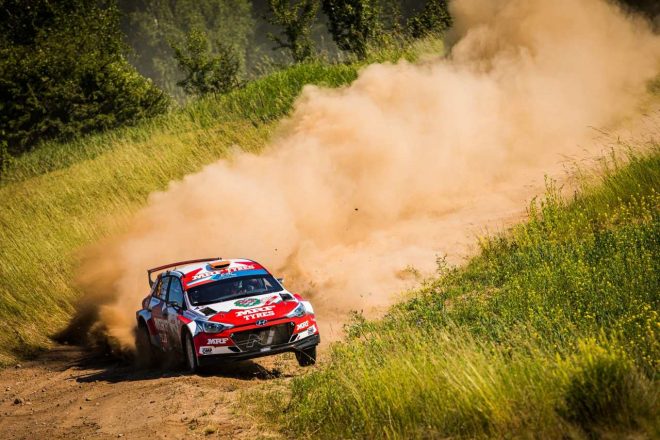 今季中盤から新たにペアを組んだカンディード・カレラとともに、グラベル戦でヒュンダイi20 R5のステアリングを握る