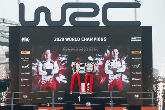 2020年WRC第7戦モンツァ　逆転で通算7度目のドライバーズタイトルを獲得したセバスチャン・オジエ（トヨタ・ヤリスWRC）