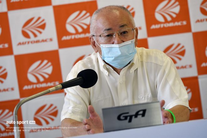 2021年スーパーGT第5戦SUGO　定例会見で記者の質問に答える坂東正明GTアソシエイション代表