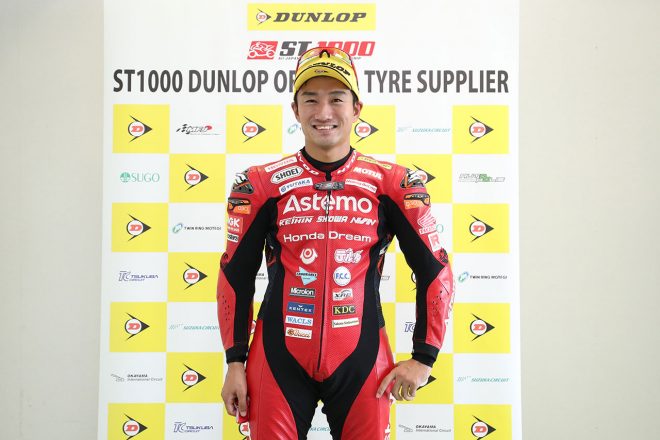 ポールを獲得した渡辺一馬（Astemo Honda Dream SI Racing）／2021年全日本ロード第7戦オートポリス ST1000