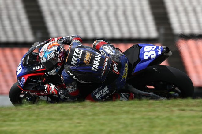岡本裕生（BLUcRUニトロレーシング51ガレージ YAMAHA）／2021年全日本ロード第7戦オートポリス ST1000 予選