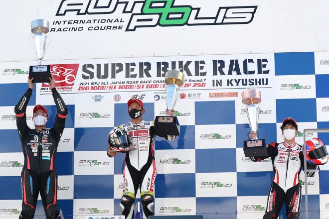 2021年全日本ロード第7戦オートポリス JSB1000 レース1 表彰式