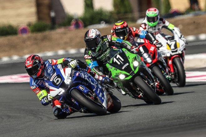 レース序盤の4台によるトップ争い／2021EWC第3戦ボルドール24時間
