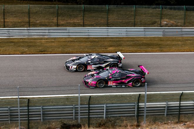 アイアン・リンクスの80号車と83号車フェラーリ488 GTE Evo