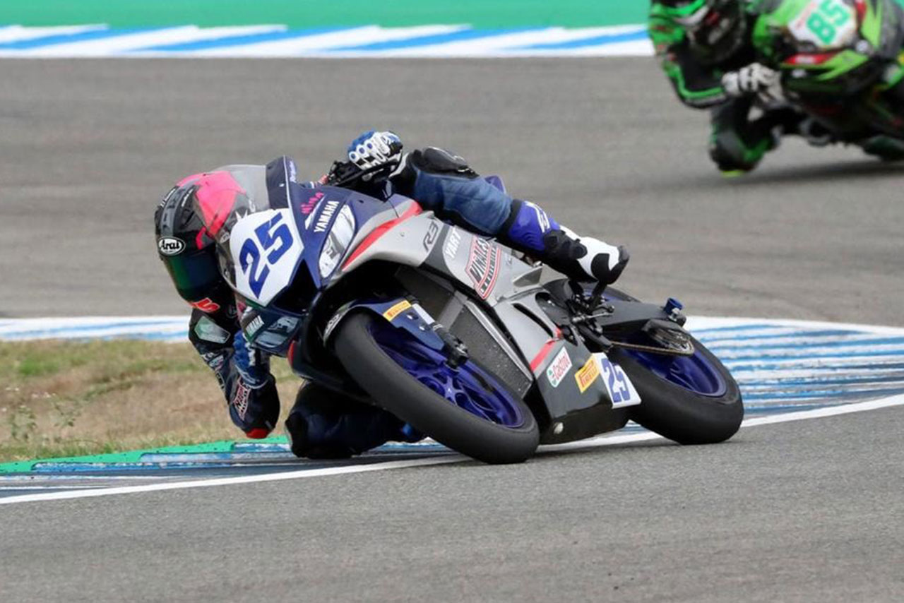 2021WSS300：ヤマハYZF-R3を駆るディーン・ベルタ・ビニャーレス（Vinales Racing Team）