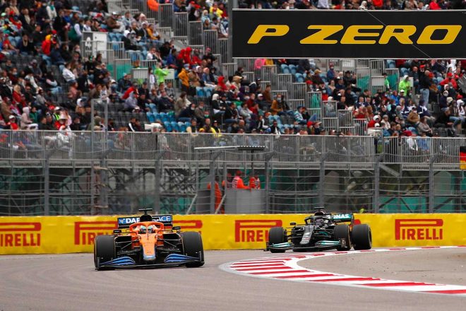 2021年F1第15戦ロシアGP　ランド・ノリス（マクラーレン）